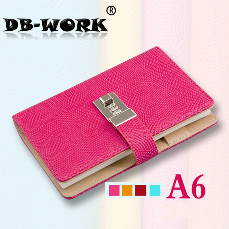 

2019 A6 business office with the password lock loose leaf notebook diarybook pocket notebook stationery