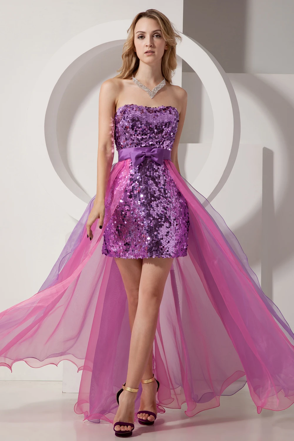 Красивое короткое коктейльное платье с блестками и блестками, нарядное платье лавандового цвета для вечерней вечеринки, торжественное платье, халат de soiree
