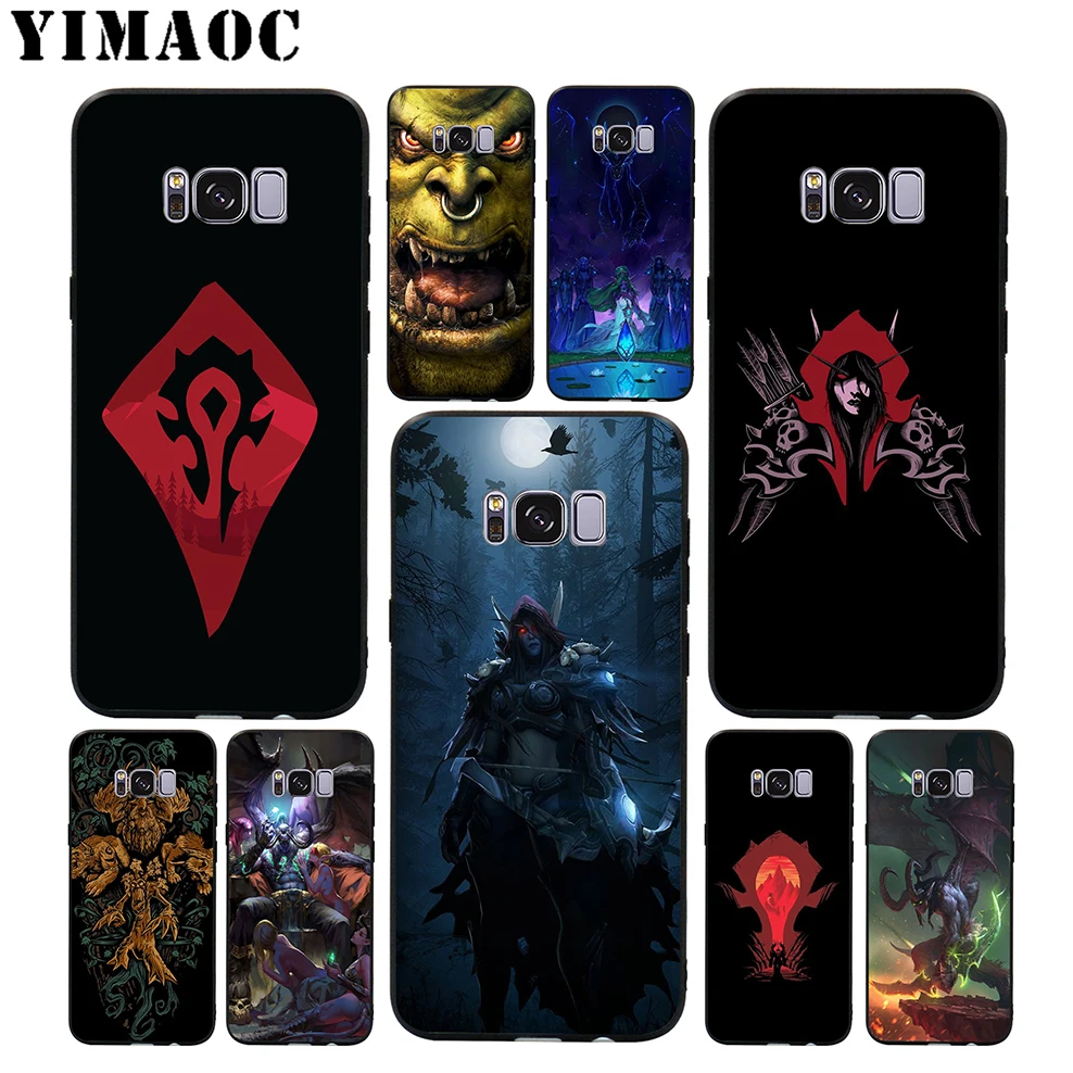 

YIMAOC World of Warcraft Soft Case for Samsung Galaxy S10 S10e S9 S8 A6 Plus S7 S6 Edge A7 A5 A3 J6 Note 9 8