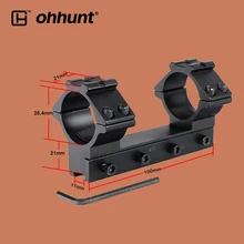 Ohhunt охотничий прицел 11 мм рейка 25,4 мм калибра кольца 100 мм длина база ласточкин хвост для тактического оптического прицела прицел