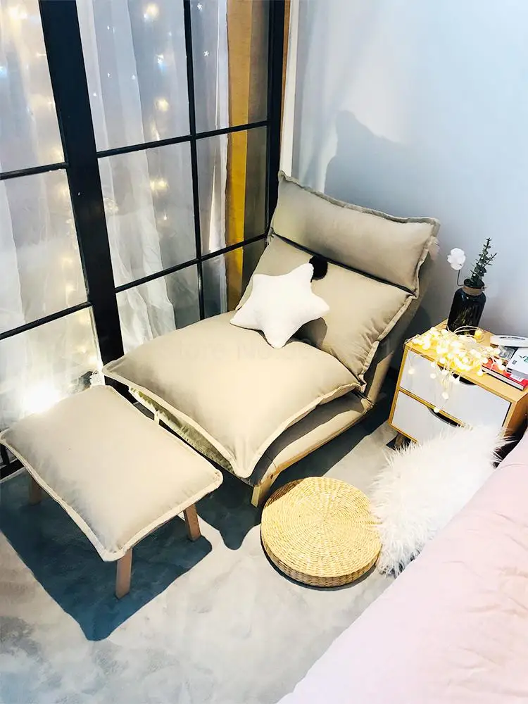 Lazy Sofa Balcony Leisure Tatami Single Bedroom Chair Small Huxing Lifting Folding Backrest | Мебель
