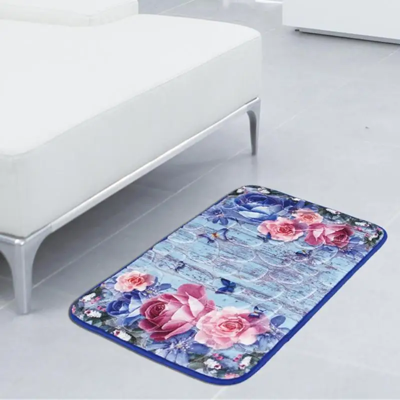 cheap Toilet Pattern Bath Non slip Mats Floor Carpet Set Mattress Coral Fleece Bathroom Memory Foam Rug Kit for Bathroom Decor