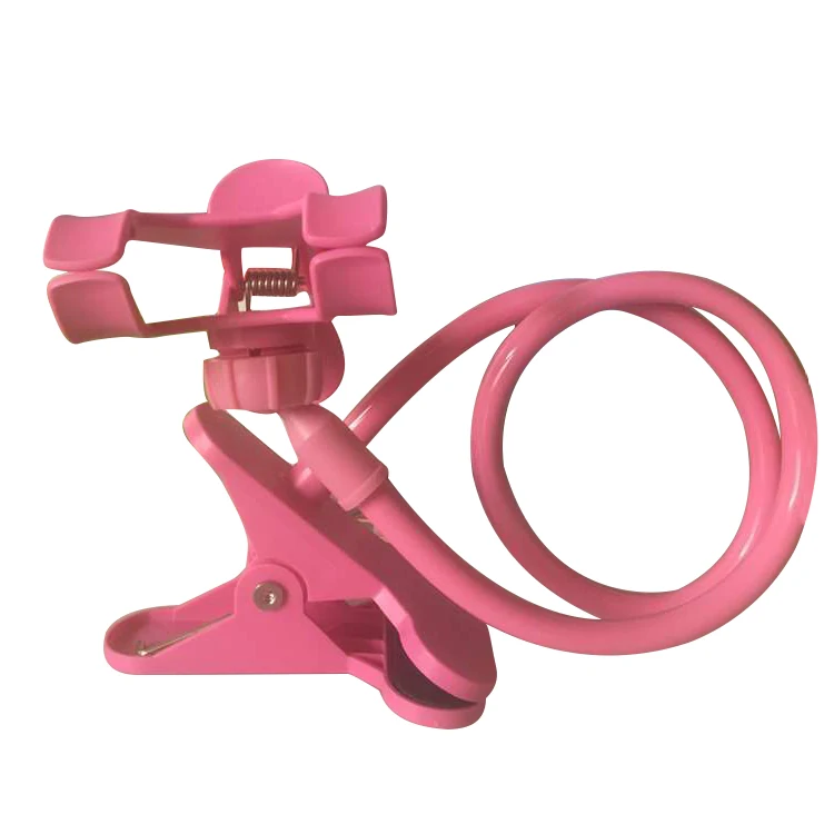 Soporte Universal para teléfono móvil Pinza Flexible ajustable cama de Mesa para coche
