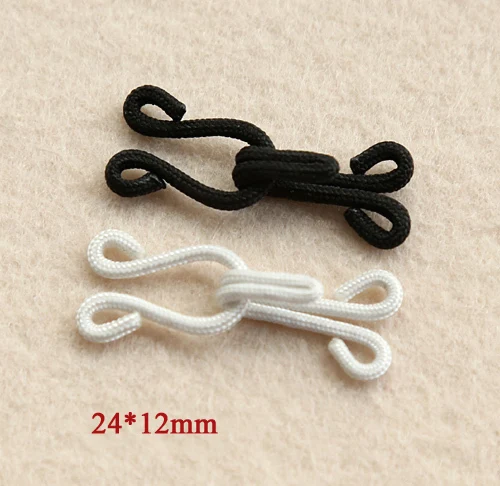 DIY White and Black Color Large Exquisite Invisible Button Hook and Eye(SS-96-567) 10pairs/lot