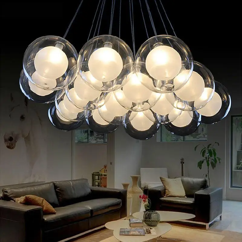 Dec Glass G4 Hanging Pendant Lamp AC85 265V Modern Led Glass Pendant