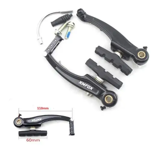 

XMFOX High Quality Mountain MTB BMX Bicycle Bike Cruiser Linear Pull V Brake Caliper Set With Brake Pads
