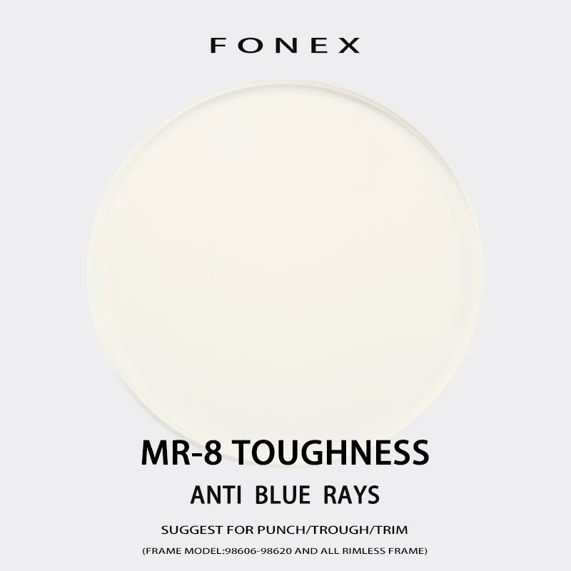 US $40.00 161 Mr8 Anti Blue Toughness Thinner SuperTough Optical Aspheric Anti Blue Light LensesSuggest For PunchTroughTrim