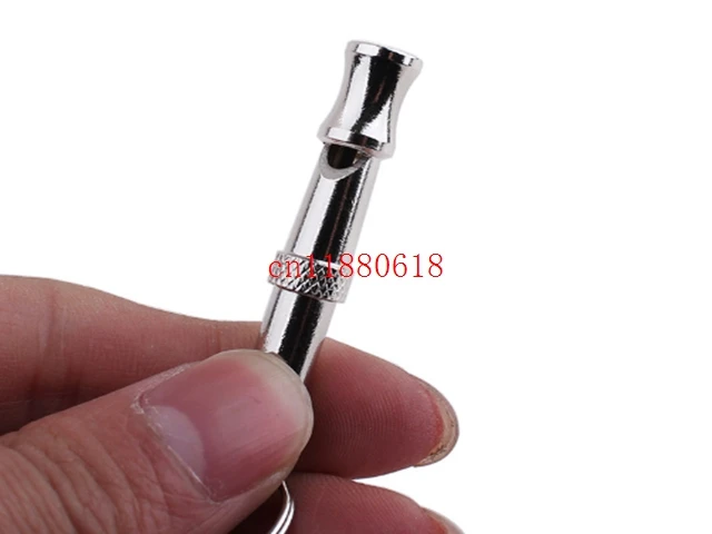 100pcs/lot ping High quality Pet Training Whistles Adjustable Ultrasonic Sound Key chain Dog Whistle