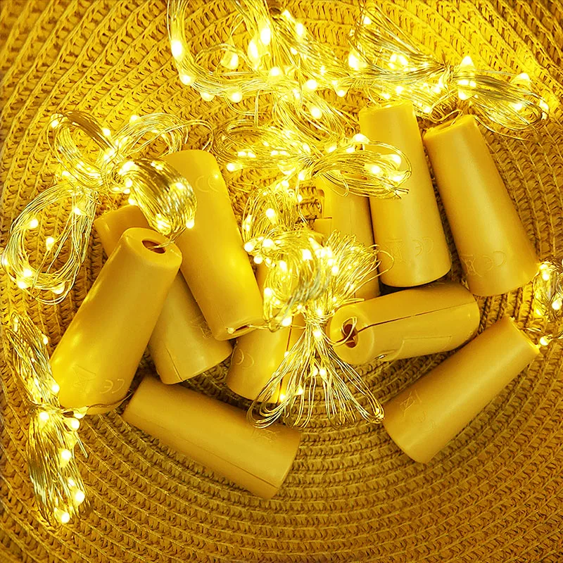 Silver Wire LED String lights 2M 3M 5M 10M Waterproof Holiday lighting For Fairy Christmas Tree Haloween Wedding Party Decor