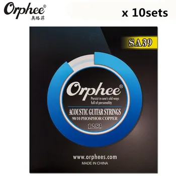 

Orphee 012-053 Acoustic Guitar Strings 90/10 Phosphor Copper Hexagonal Core Nickel Alloy Vacuum guitar parts accessories 10set