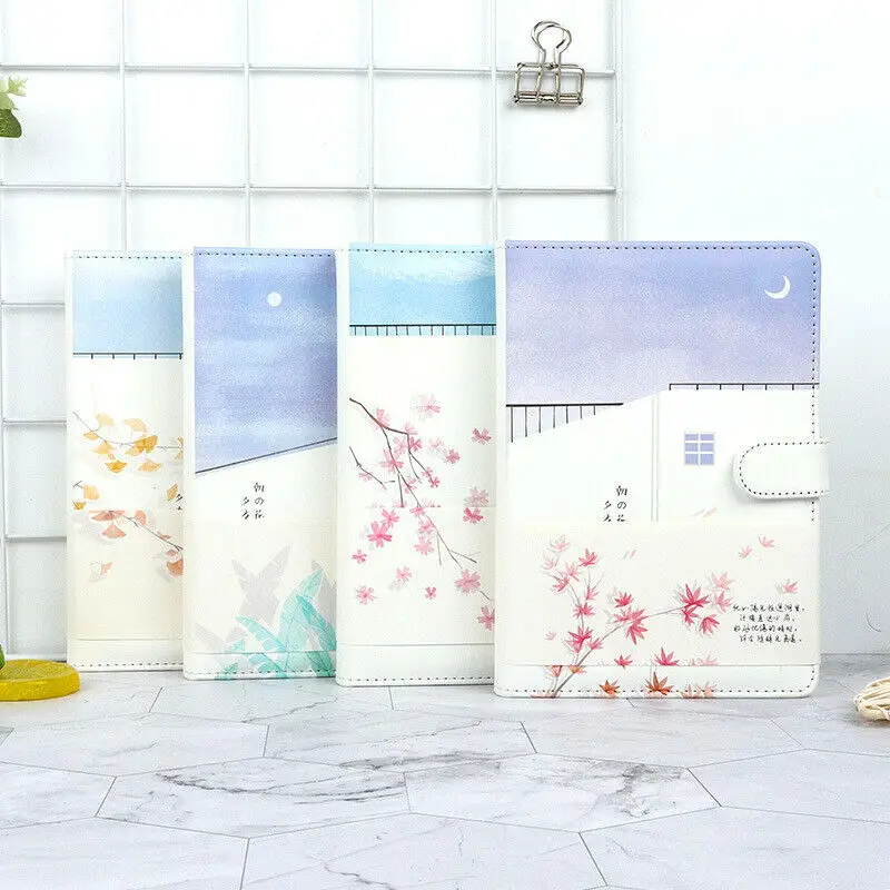 

New Clear Sky A5 Small Fresh PU Hand Book Multi-style Inner Page Notebook
