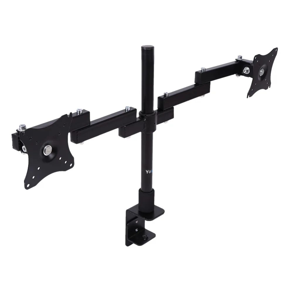 

13" To 27" LCD Double Monitor Holder Computer Monitor Stand Adjustable Screen Swivel Monitor Stand Durable