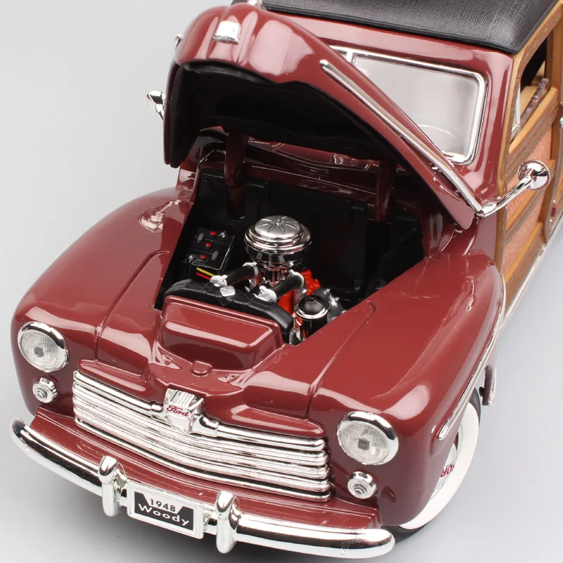 1/18 большой винтажный 1948 Ford woodie Woody Металлическая Модель доски для серфинга Ford супер де люкс Diecasts& Toy Vehicles весы автомобильные коллекционные