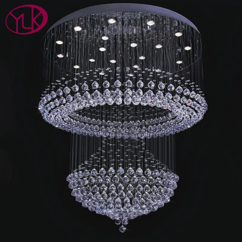 

Youlaike Modern Crystal Lamp Chandelier For Ceiling Luxury Living Room Hanging Cristal Lustre AC110-240V Staircase Lamps