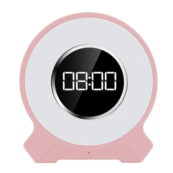 

2019 Color Changing LED Music Night Light Desk Lamp Alarm Clock Bluetooth Speaker 28#
