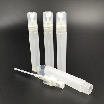 

100pcs 8ml Matte Clear Plastic Perfume Refillable Spray Bottles for Lotion Sample Cosmetic Packaging Makeup Packing Bottle Tubes