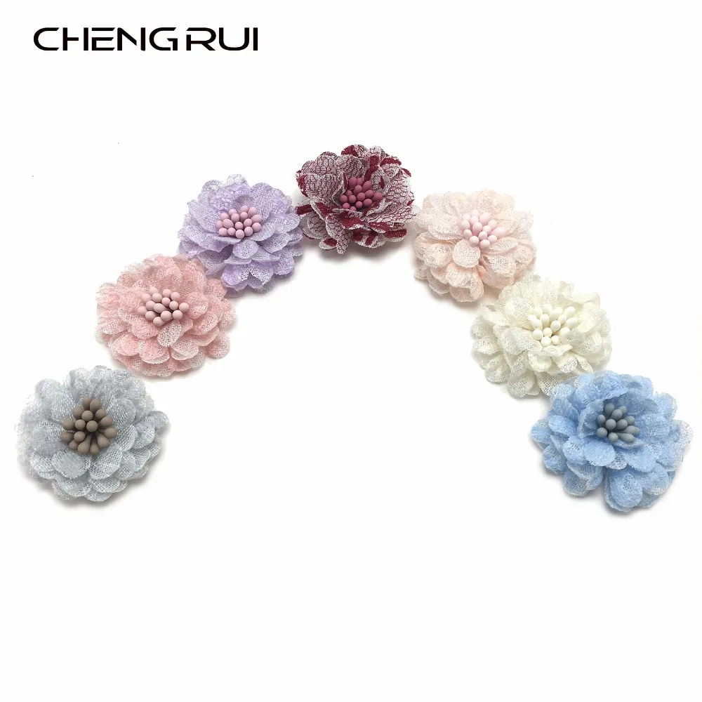 CHENGRUI F26, 3 см, патчи для одежды, Наборы для творчества, рукоделия, декоративные цветы, цветочные бутоны, рукоделия, 4 шт./пакет