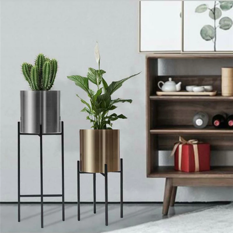 

Nordic Minimalist Metal Flower Pot Simple Creative Decorative Vase Iron Flower Stand Home Decoration Rack