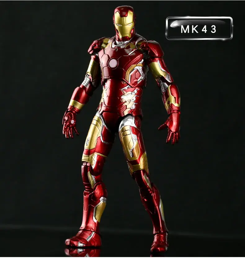 Avenger Union Железный человек модель шарнир подвижные игрушки куклы MK42 MK43 фигурка T54 - Цвет: MK43