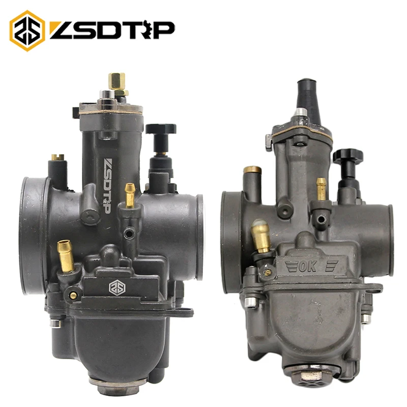 

ZSDTRP Motorcycle 2T 4T Carburetor 28 30 32 34mm Carb With Power Jet For Keihin OKO Scooter ATV Quad for Racing Moto