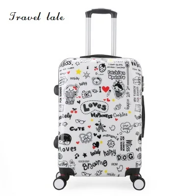 

CARRYLOVE Fashion, high quality cartoon pattern 20/24 Inch Rolling Luggage Spinner brand Travel Suitcase