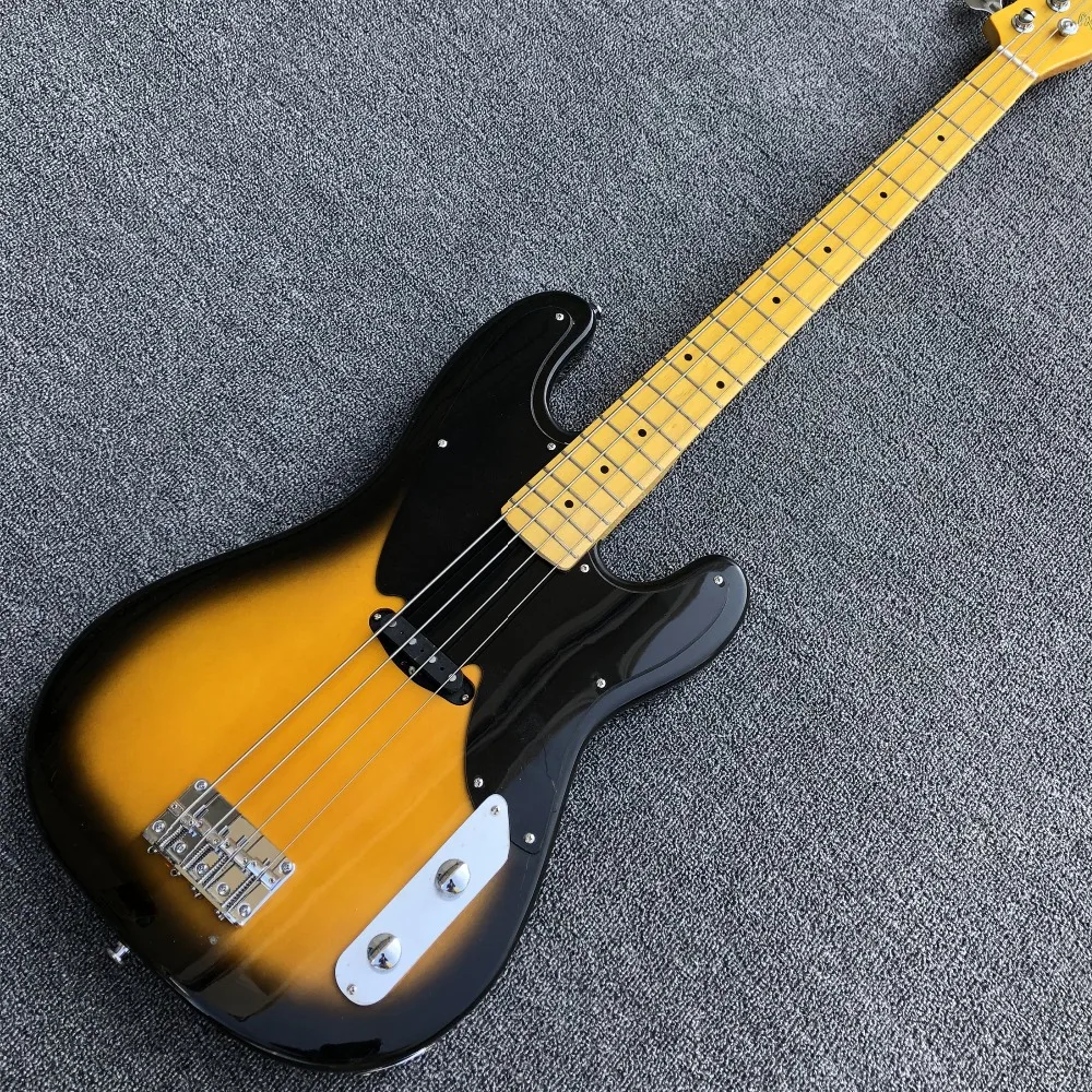 

Custom St 4 Strings bass guitar,Sunset burst color Solid body electric Bass