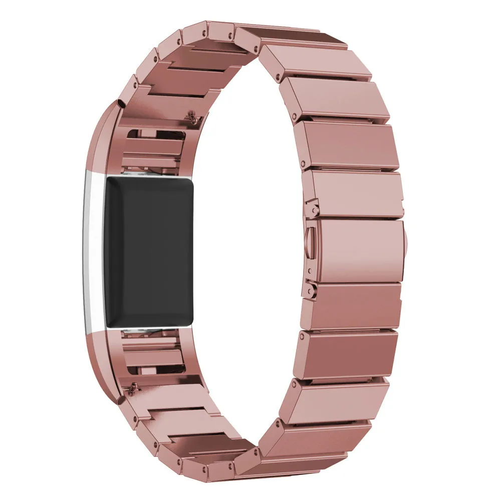 Металлический ремешок для браслета Fitbit Charge 2 ремешок Безвинтовой браслет из нержавеющей стали для Fitbit charge2 браслеты Замена аксессуаров