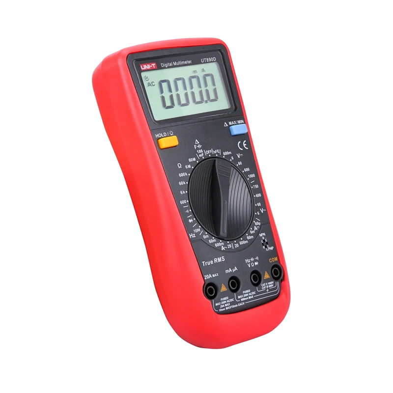 Ut890d True RMS цифровой мультиметр Амперметр Ом Вольт тестер емкость Частота