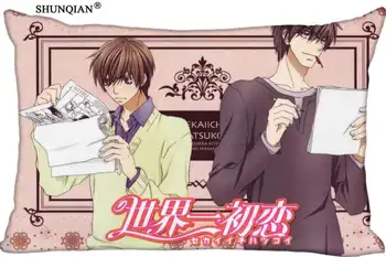 

Hot Custom Sekai Ichi Hatsukoi Pillowcase silk Rectangle Pillowcase Custom Gift Pillow Cover Two Sides printing