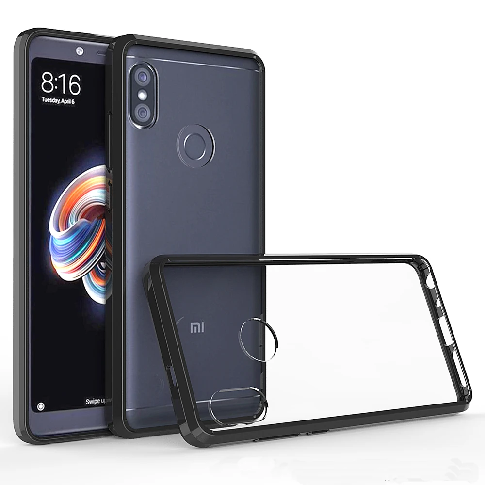 

For Xiaomi Redmi Note 5 Note5 Soft Silicon TPU/PC Case Protective Fundas Coque Shockproof Crystal Clear Shell Hard Back Cover