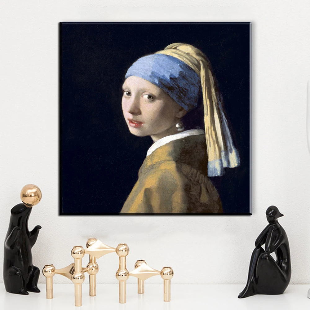ZZ1024 modern canvas art Girl With A Pearl Earring Oil Painting Print On Canvas Wall Pictures For Living Room Home Decor Art | Дом и сад