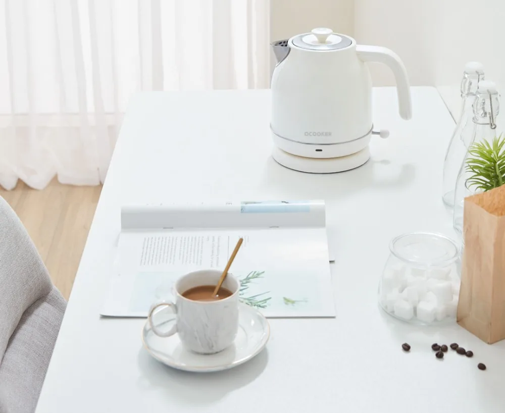 Xiaomi Youpin OCOOKER Электрический чайник импорт контроль температуры 1.7л большой емкости с часами Электрический чайник 0