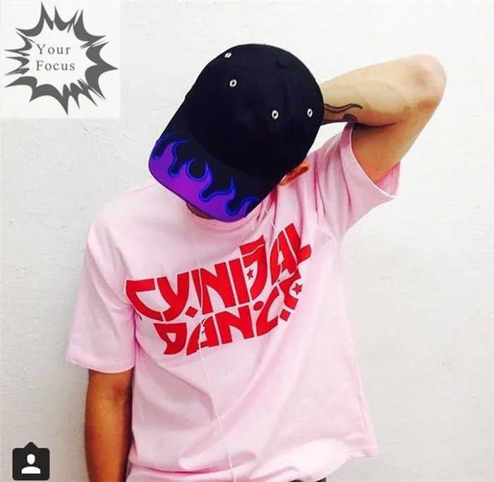 harajuku Хип-хоп панк Рок k pop ulzzang фиолетовая вышитая шляпа с пламенем черная бейсболка для влюбленных