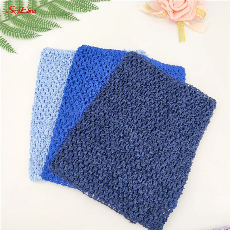

9inch Chest children 20*23CM Elastic Wrapped Chest Knit Girl Crochet Headband tulle Tutu Tube Tops Wide DIY Skirt 6zSH939