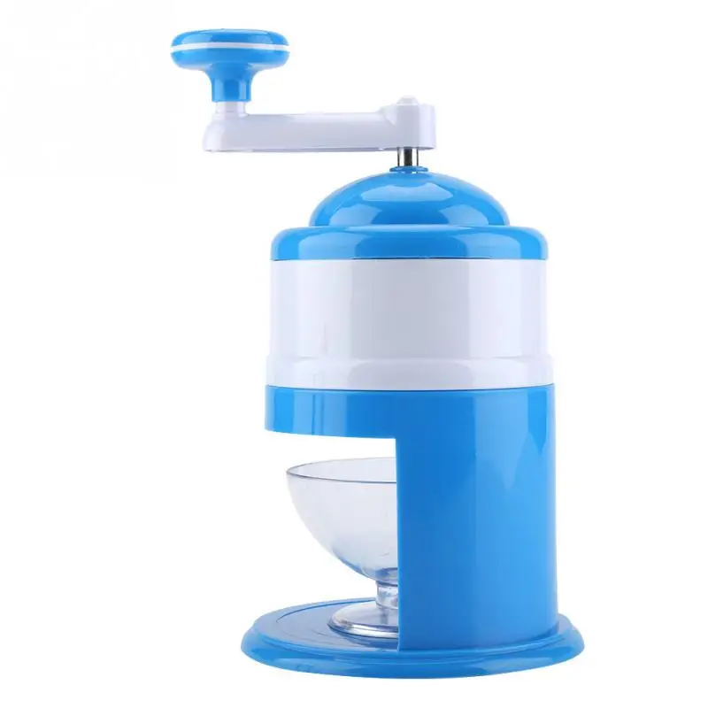 Portable Hand Crank Manual Household Ice Crusher Shaver Snow Cone Maker