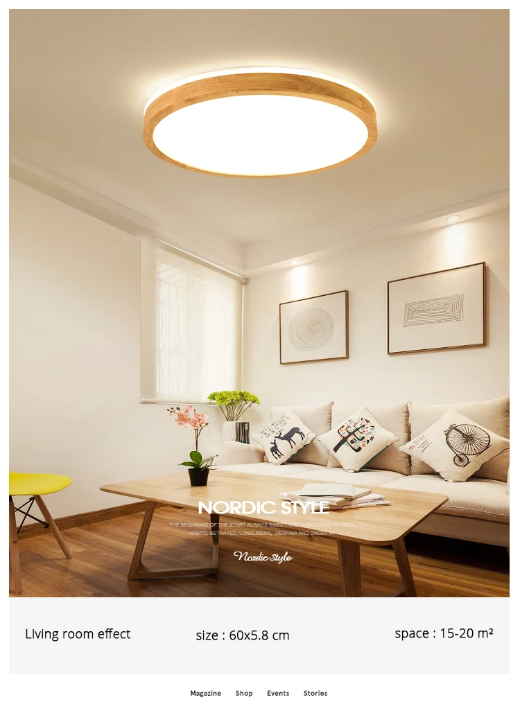q (5)Ceiling Lights Wood