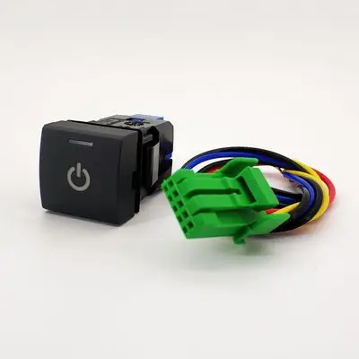 Переключатели батареи и блок питания Кнопка включения и р радар переключатель с кабелями для Toyota Land Cruiser Prado - Цвет: power supply switch