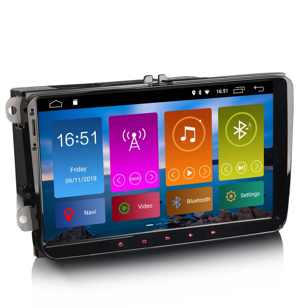 Sale 9" Pure Touch-Buttons Android 9.0 OS Car Multimedia GPS Radio for Volkswagen Scirocco 2008-2015 Beetle 2011-2015 Vento 2009-2015 1