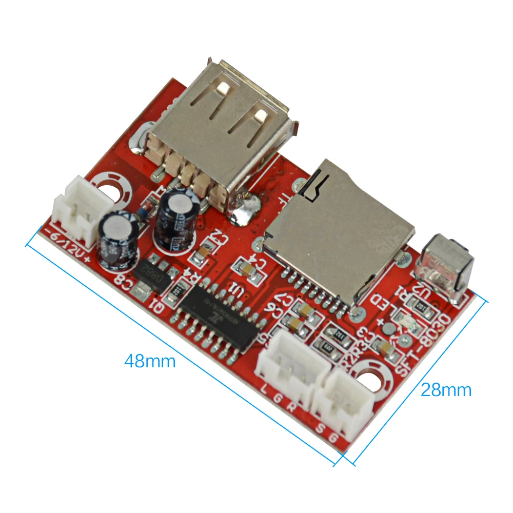 AIYIMA мини аудио модуль USB MP3 Plyer декодер доска DC5V 12V WAV без потерь декодирование TF