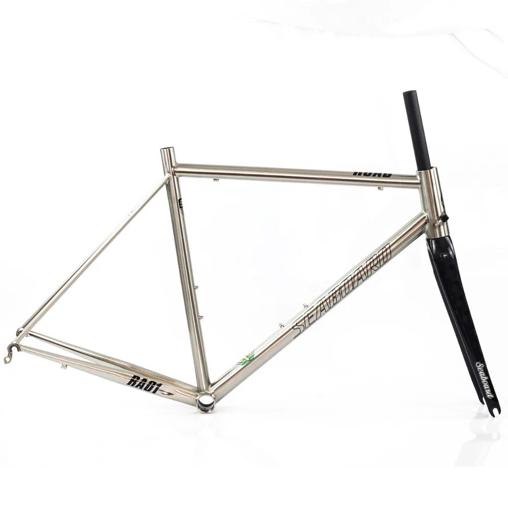 Flash Deal Seaboard CR-MO Steel Road Bike Frame Carbon Fork 700C Classic Chrome Frameset Tapered Brush Silver 4130 Heat Treating 5 Flash Deal Seaboard CR-MO Steel Road Bike Frame Carbon Fork 700C Classic Chrome Frameset Tapered Brush Silver 4130 Heat Treating 5