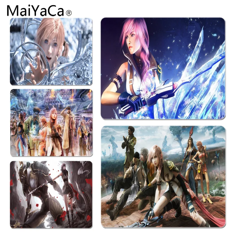 Maiyaca Винтаж Прохладный Final Fantasy XIII противоскользящие прочный силиконовый computermats Размеры для 18x22 см 25x29 см резиновые для мышей