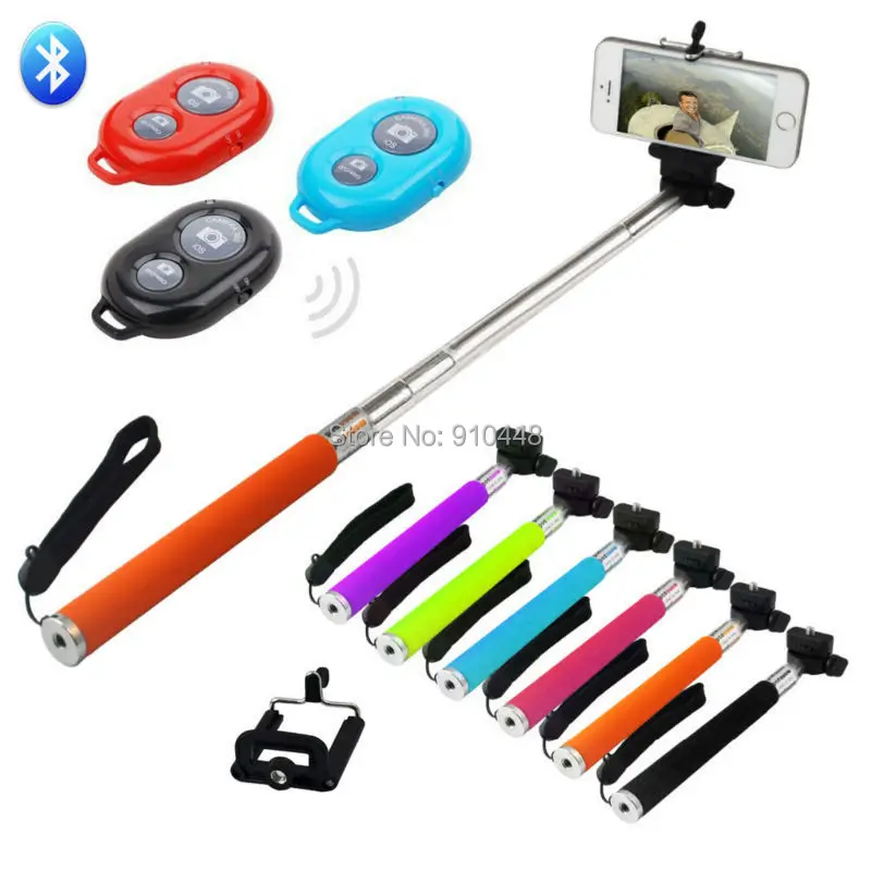 

Telescopic Portable Handheld Self-Timer Monopod Mobile Clip holder for iPhone 4 4s 5 5s 5c Digital Camera with retial box