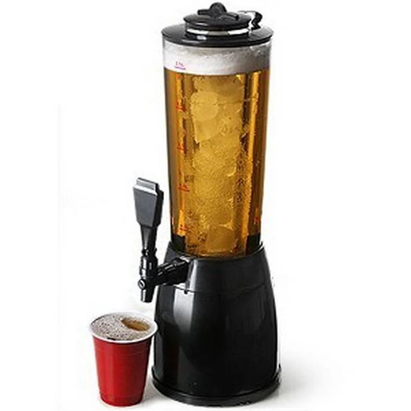 2.5L Tabletop Cooling Beer Beverage Bar Dispenser Tower Machine Fruit