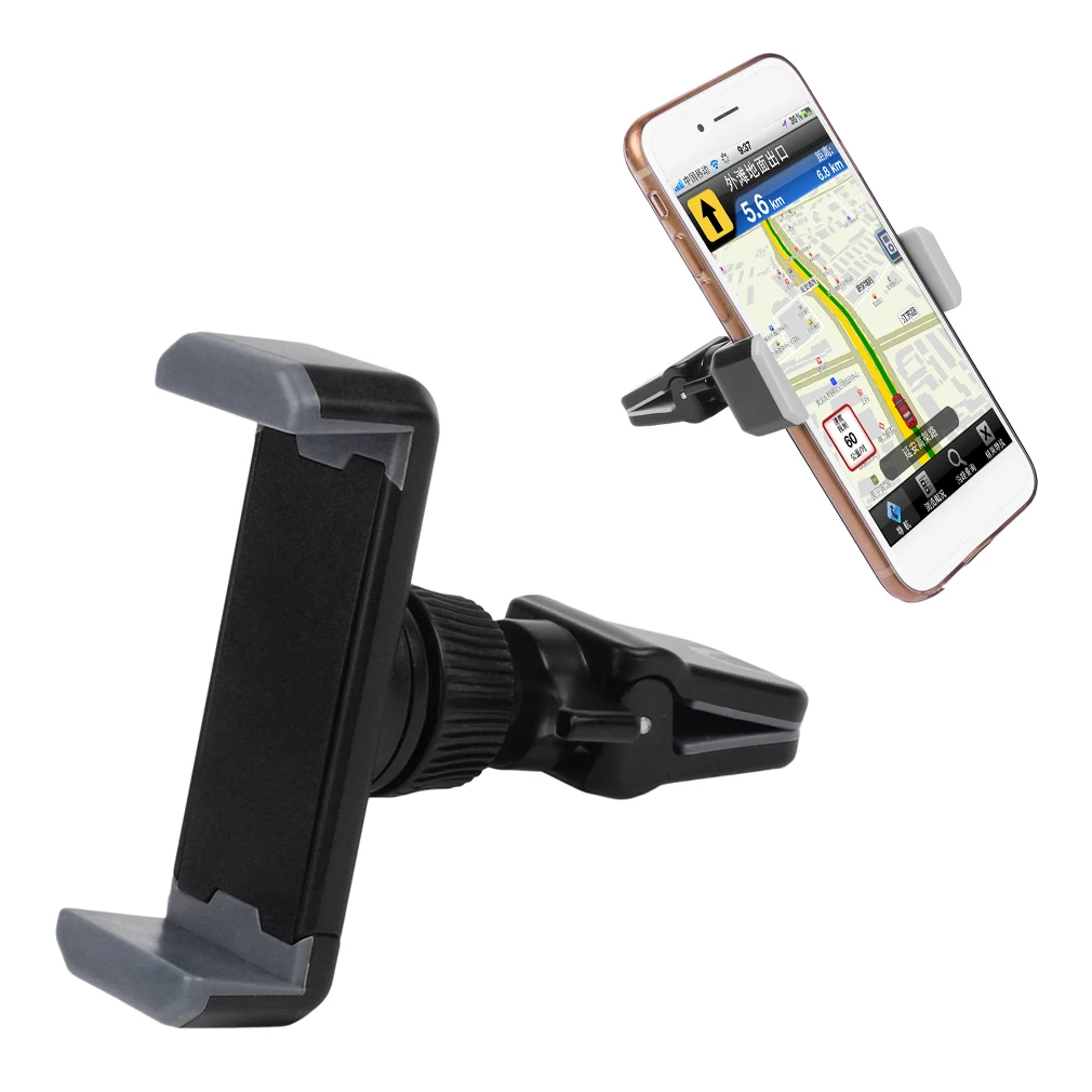 

360 Degree Rotating Phone Holder Navigator Universal Car Air Vent Mount Clip for Smart Mobile Cell Phones Auto Cellular Support