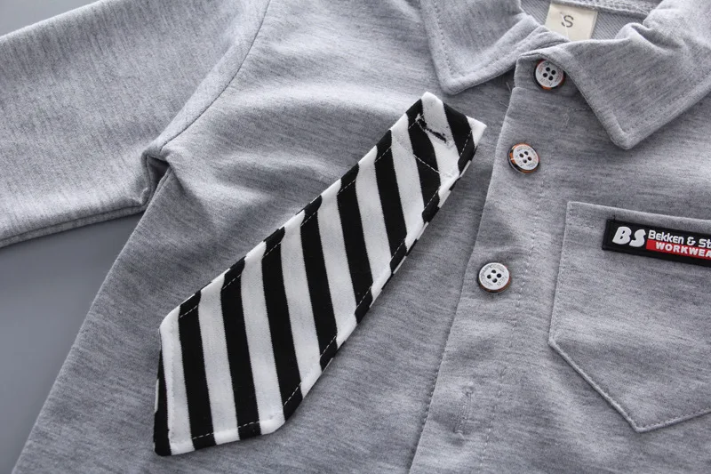 Рубашка с капюшоном для новорожденных мальчиков+ штаны комплекты из 2 предметов осенняя одежда для маленьких джентльменов с длинными рукавами и галстуком-бабочкой одежда для маленьких мальчиков