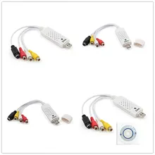 1 шт. Портативный USB 2,0 Easycap Захват аудио, видео карта адаптер VHS к DVD видео захвата для Win7/8/XP/Vista