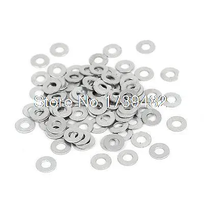 

100pcs 7mmxM3x0.5mm Metal Round Flat Fastener Washer Spacer for Motherboard
