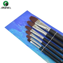 Marie's кисть для рисования маслом G1636 винный красный гусиный язык нейлоновая кисть для краски кисть для гуаши акриловая кисть