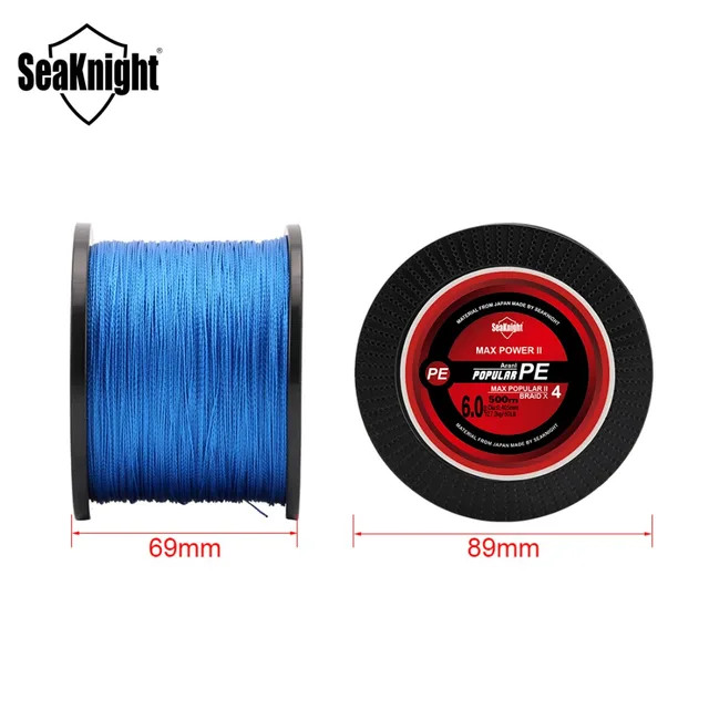 SeaKnight-sedal de pesca TriPoseidon de 500M, Sedal trenzado de 4 hebras, hilo de pesca de multifilamento PE 8-60LB, venta al por mayor, 20 Uds./lote SeaKnight-sedal de pesca TriPoseidon de 500M, Sedal trenzado de 4 hebras, hilo de pesca de multifilamento PE 8-60LB, venta al por mayor, 20 Uds./lote