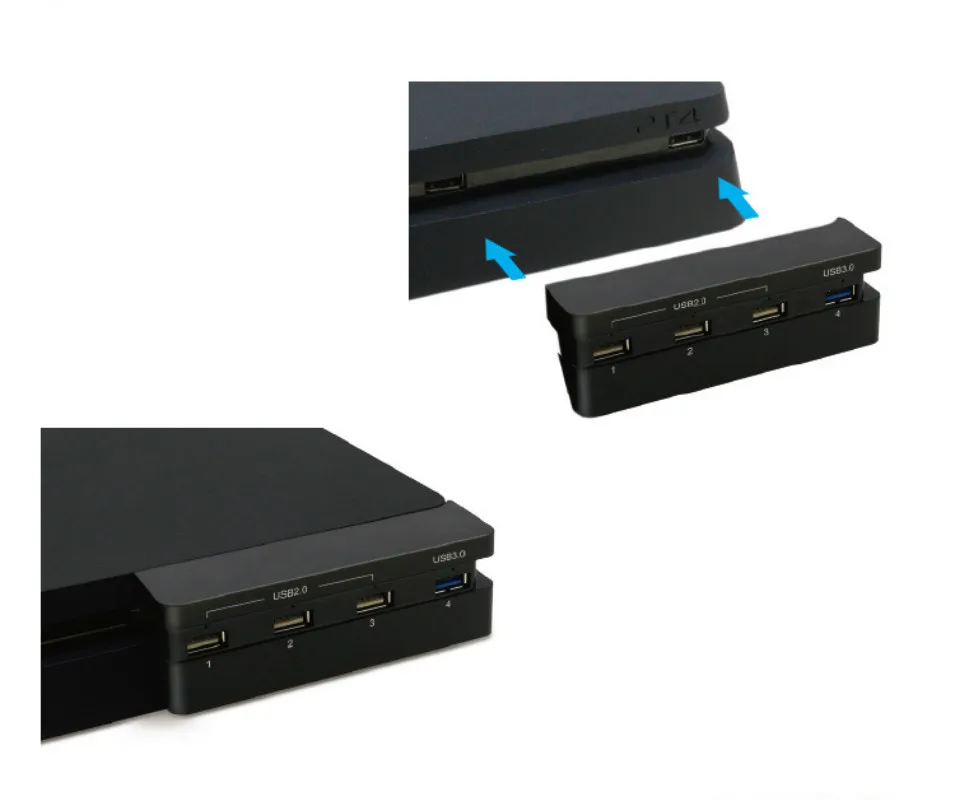 PS4 тонкий удлинитель с usb разъемом аксессуары для Play Station 4 Slim консоли USB HUB 3 0